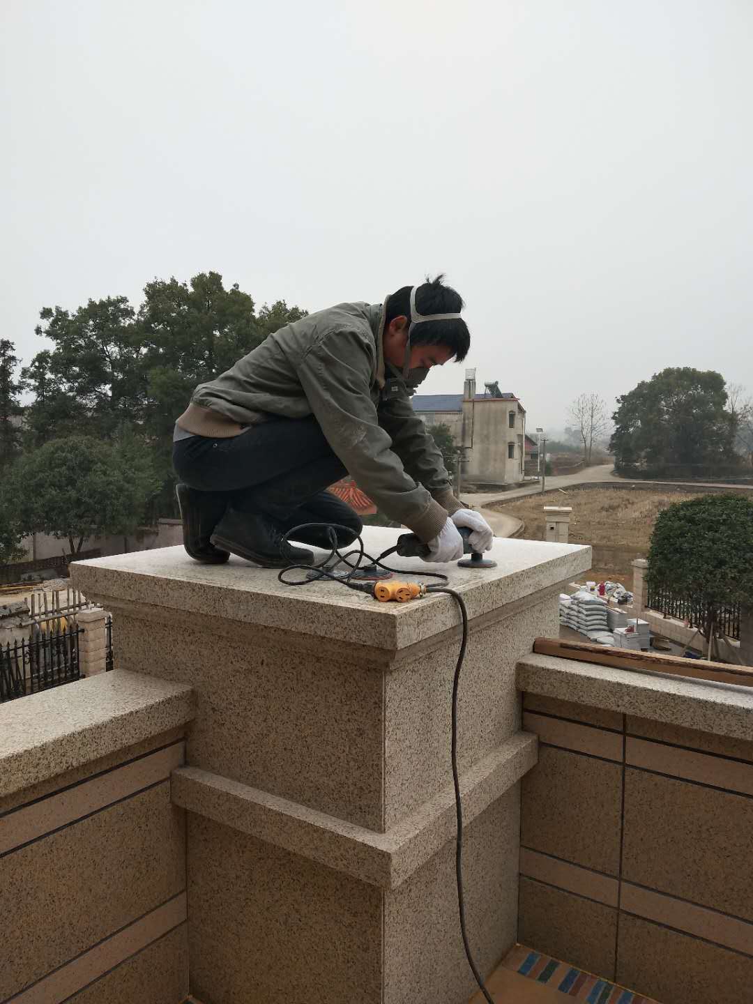 別墅外圍花崗石細節處理